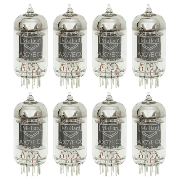 New Matched Octet (8) Mullard Reissue 12AX7 Vacuum Tubes