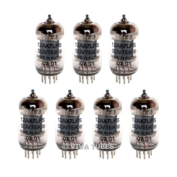 New Matched Septet (7) Sovtek 12AX7LPS / ECC83 Vacuum Tubes