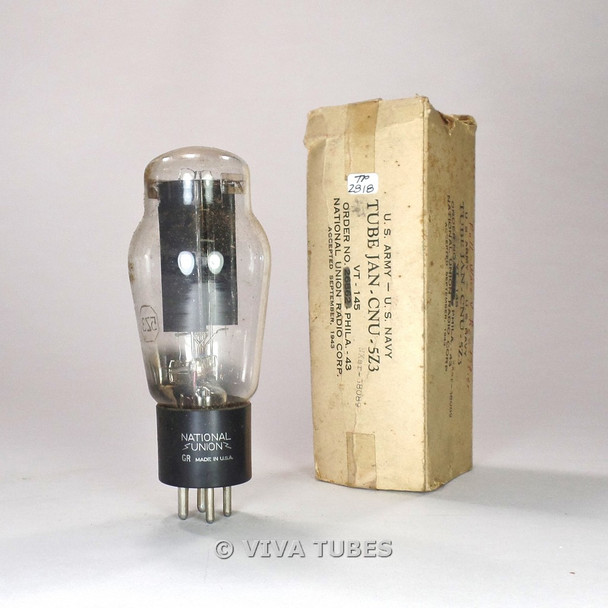 True NOS NIB National Union NU USA JAN-CNU-5Z3/VT-145 Hanging Filament Tube