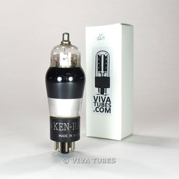 Tests NOS Ken-Rad USA 6A8G [6Q8] - Silver Plate Smoked Glass Vacuum Tube 100+%