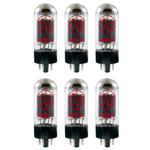 New Matched Sextet (6) JJ 6V6 Vacuum Tubes