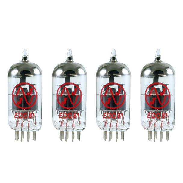 New Matched Quad (4) JJ 12AT7 / ECC81 Vacuum Tubes