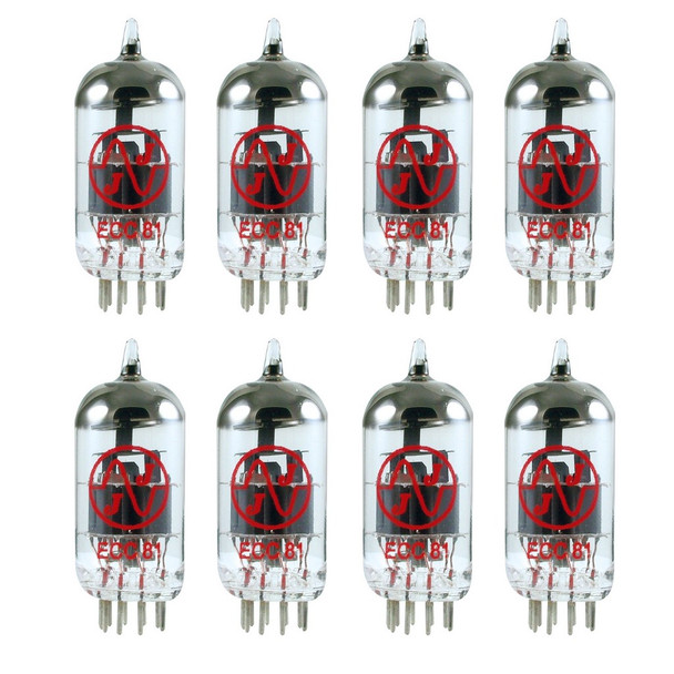 New Matched Octet (8) JJ 12AT7 / ECC81 Vacuum Tubes