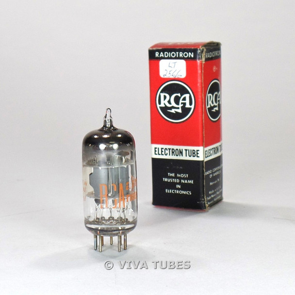 True NOS NIB RCA USA 6AN8A - Grey Plate Top O Get - Vacuum Tube 100%+