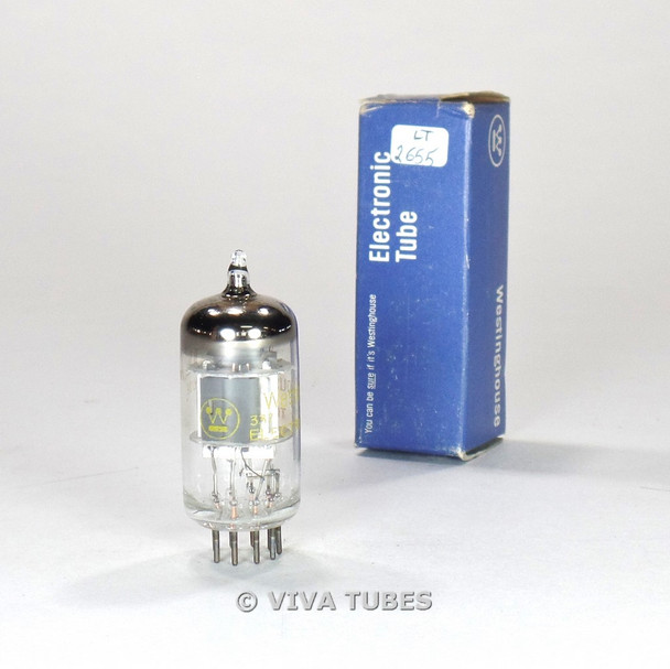 True NOS NIB Westinghouse USA 6AN8A Grey Plate Top O Get Vacuum Tube 100%+