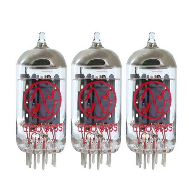 New Matched Trio (3) JJ ECC803S High Gain Vacuum Tubes