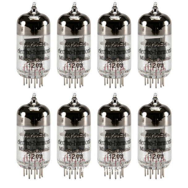Brand New Gain Matched Octet (8) Electro-Harmonix 6922 (6DJ8) Vacuum Tubes