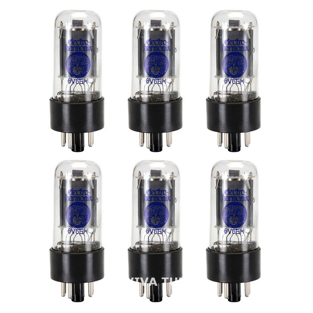 Brand New Current Matched Sextet (6) Electro-Harmonix 6V6 6V6GT Vacuum Tubes