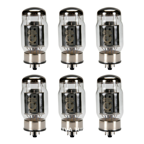 Brand New In Box Current Matched Sextet (6) Electro-Harmonix KT88 Vacuum Tubes