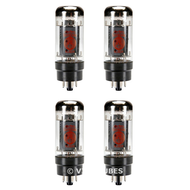 Brand New Current Matched Quad (4) Electro-Harmonix 6L6GC Vacuum Tubes