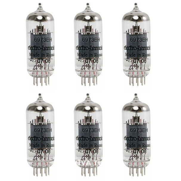 Brand New In Box Current Matched Sextet (6) 6973  Electro-Harmonix Vacuum Tubes