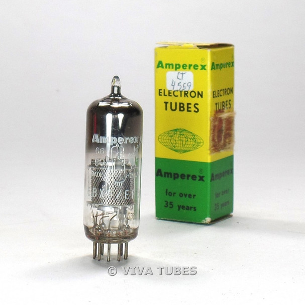 True NOS NIB Amperex Holland 6BX6 [EF80] Mesh Plate Top O Get Bugle Boy Tube