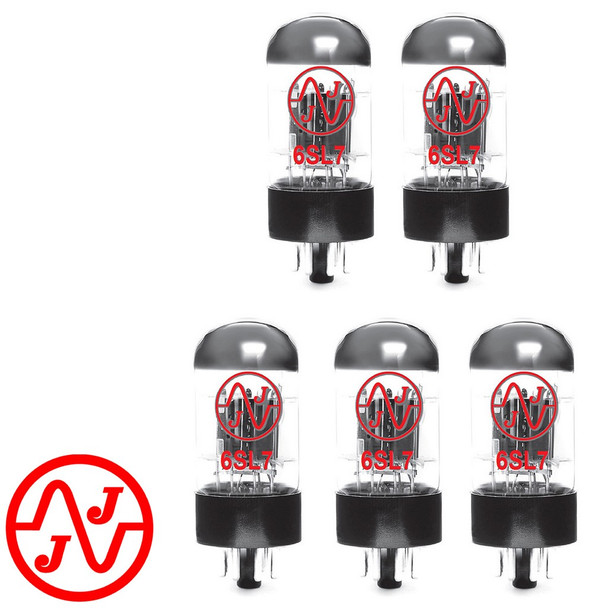 New In Box JJ Tesla 6SL7 Gain Matched Quintet (5) Vacuum Tubes 6SL7GT