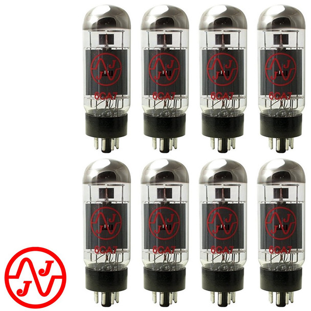 New JJ Tesla 6CA7 Fat Bottle  EL34 PLATE CURRENT Matched Octet (8) Vacuum Tubes