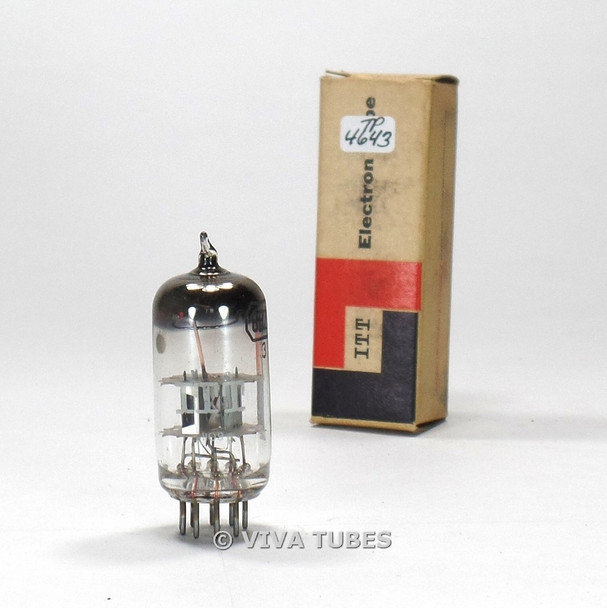 True NOS NIB ITT USA 6BZ8 = 6BC8 2 Black Plate Top Horseshoe Get Vacuum Tube