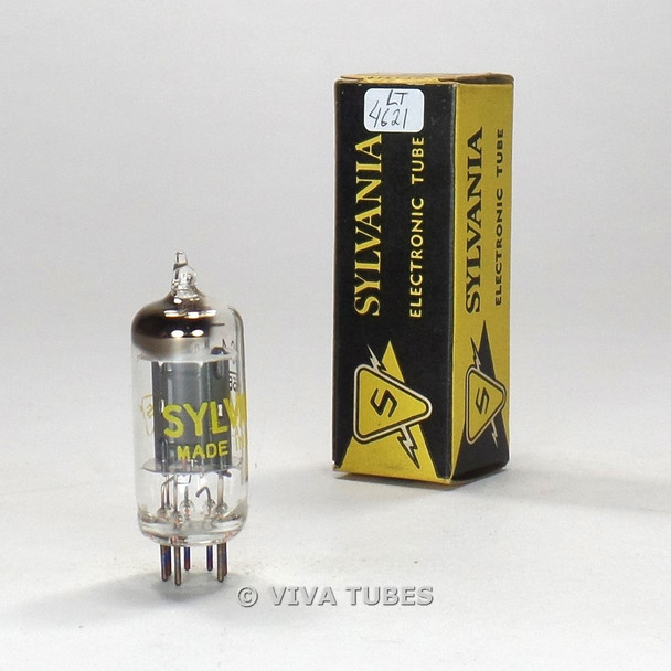 True NOS NIB Sylvania USA 6C4 [EC90] Black Plate Top [] Get Vacuum Tube 100%+