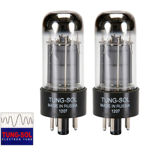 Brand New Tung-Sol Reissue 6V6 6V6GT Plate Current Matched Pair (2) Vacuum Tubes