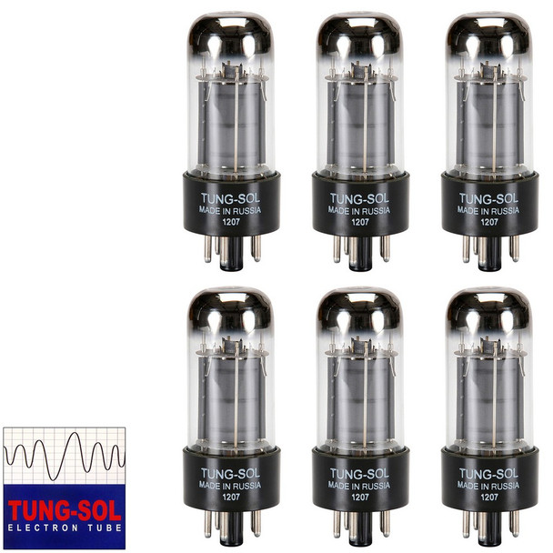 Brand New Tung-Sol Reissue 6V6 Plate Current Matched Sextet (6) Vacuum Tubes