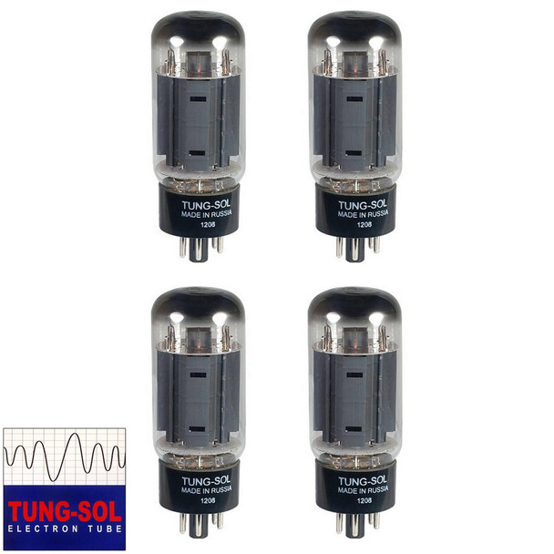 Brand New Tung-Sol Reissue 7581A KT66 Current Matched Quad (4) Vacuum Tubes