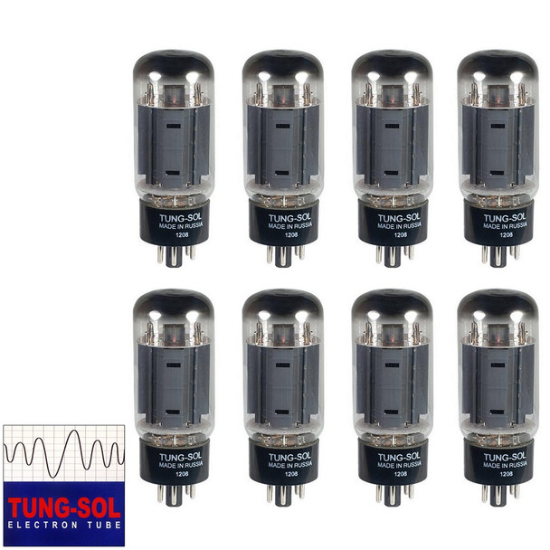 Brand New Tung-Sol Reissue 7581A KT66 Current Matched Octet (8) Vacuum Tubes