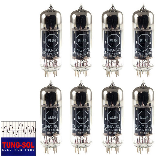 Brand New Tung-Sol Reissue EL84 Plate Current Matched Octet (8) Vacuum Tubes