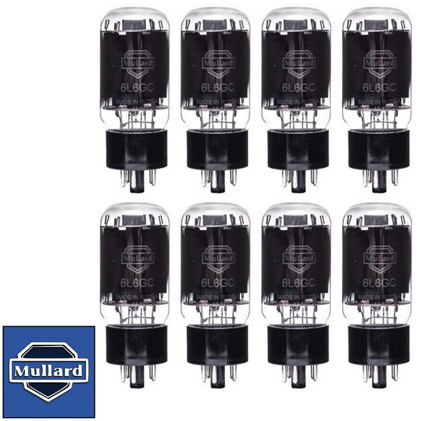 Brand New Mullard Reissue 6L6GC 6L6 Current Matched Octet (8) Vacuum Tubes