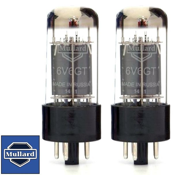 Brand New Mullard Reissue 6V6 6V6GT Current Matched Pair (2) Vacuum Tubes