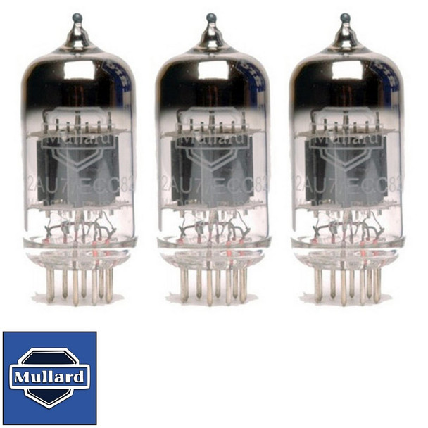 Brand New Gain Matched Trio (3) Mullard Reissue  ECC82 12AU7 Vacuum Tubes