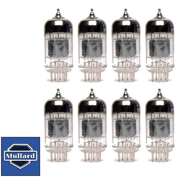 Mullard Reissue 12AU7 ECC82 Gain Matched Octet (8) Brand New Vacuum Tubes