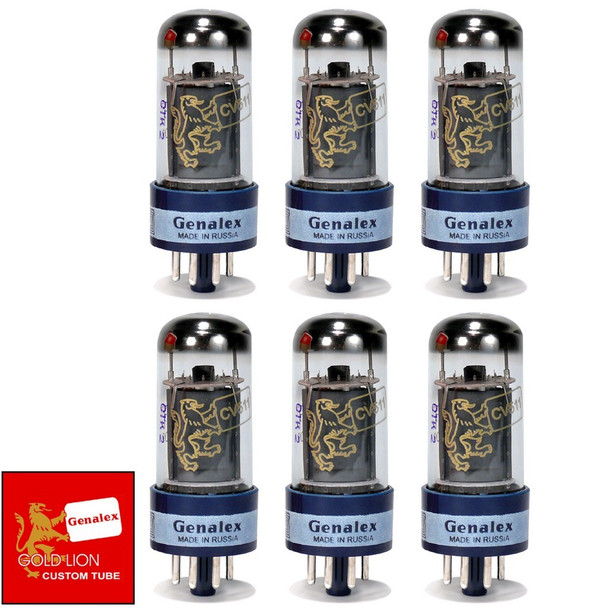 Brand New Genalex Reissue 6V6GT 6V6 Current Matched Sextet (6) Vacuum Tubes