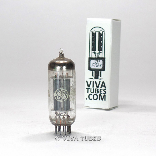 Tests NOS GE USA 6CG7 [6FQ7] 3 Gray Plate Top O Get Vacuum Tube 100%