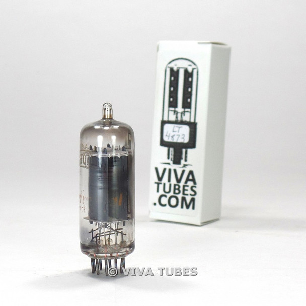 Tests NOS Admiral USA 6FQ7 [6CG7] 2 Gray Plate Side Get Clear Top Vacuum Tube