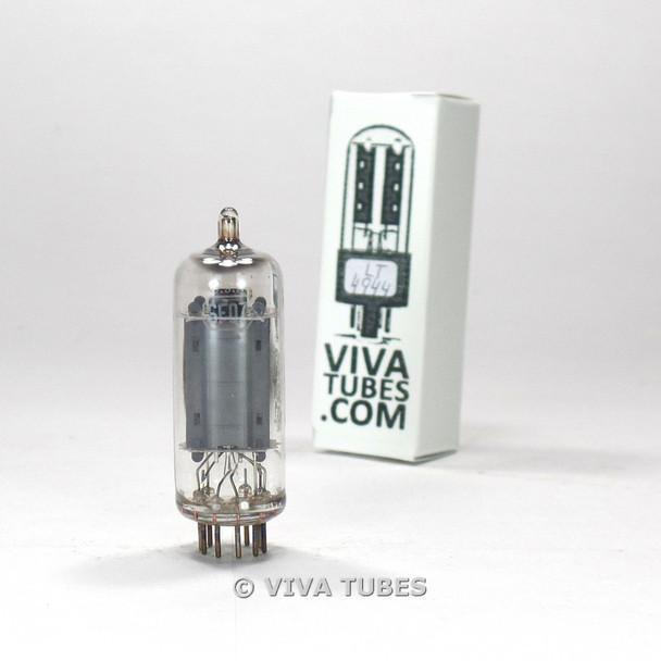 Vintage USA 6FQ7 [6CG7] 2 Gray Plate Side [] Get Clear Top Vacuum Tube 89%