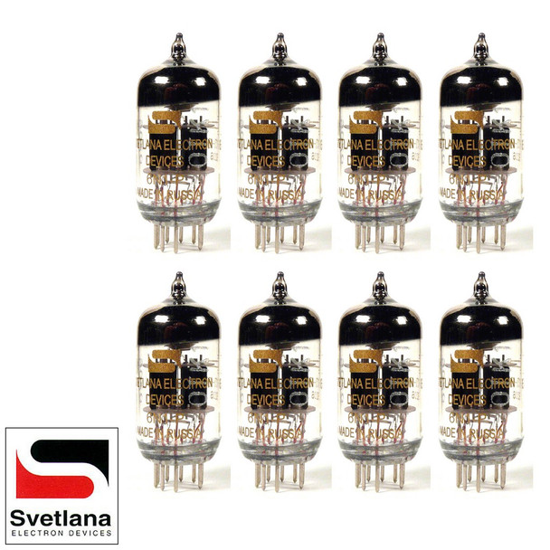 Gain Matched Octet (8) Svetlana 6N1P [6DJ8] [Winged =C= Reissue] Vacuum Tubes