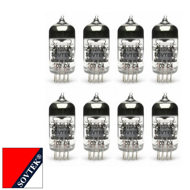 Gain Matched Octet (8) Sovtek 12AX7WA 7025 ECC83 Vacuum Tubes - Brand New