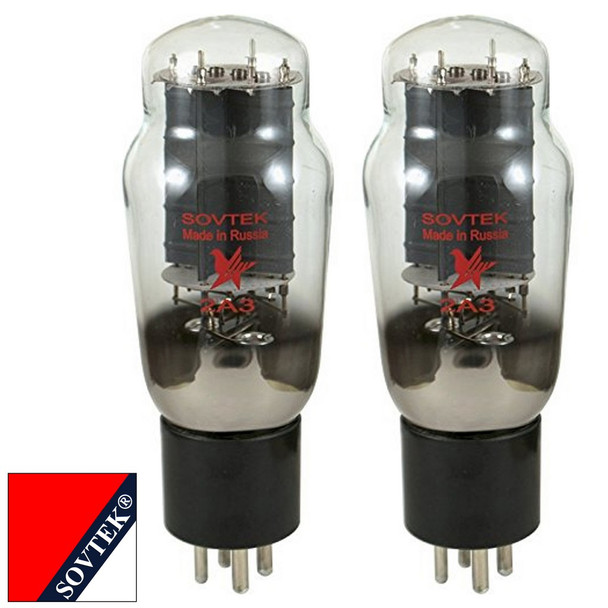 Plate Current Matched Pair (2) Sovtek 2A3 Triode Power Vacuum Tubes