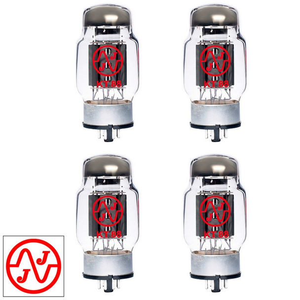 New Current Matched Quad (4) JJ Electronic KT88 (ST Shape) Vacuum Tubes