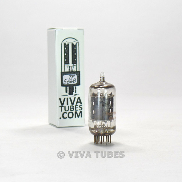 GE USA 12AX7 [ECC83] 2 Grey Long Plate O Get Vacuum Tube 73%/73%