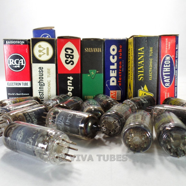 Lot of Type 12AU6 - 32 Untested, Vintage, Boxed/Loose Vacuum Tubes