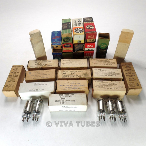 Lot of Type 1L4- 29 Untested, Vintage, Boxed/Loose Vacuum Tubes