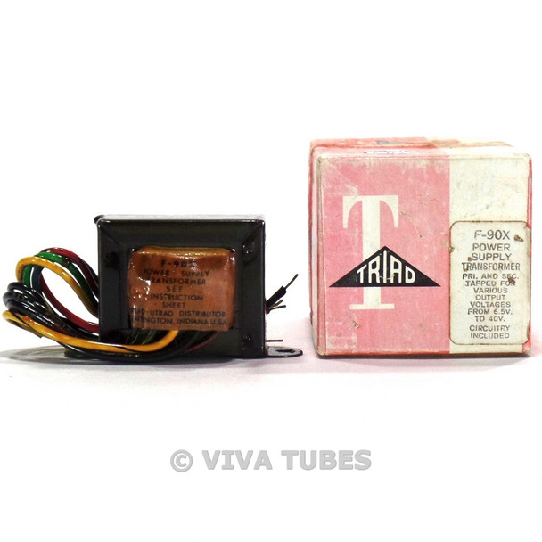 NOS NIB Triad F-90X Power Transformer 6.5V to 40V for Tube Amplifiers