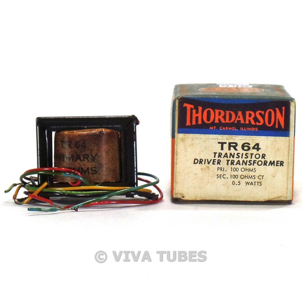 NOS NIB Thordarson TR-64 Transistor Driver Transformer 100ohm 0.5W