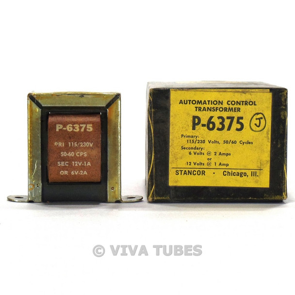 NOS NIB Stancor P-6375 Automation Control Transformer 6 Volts - 12 Volts