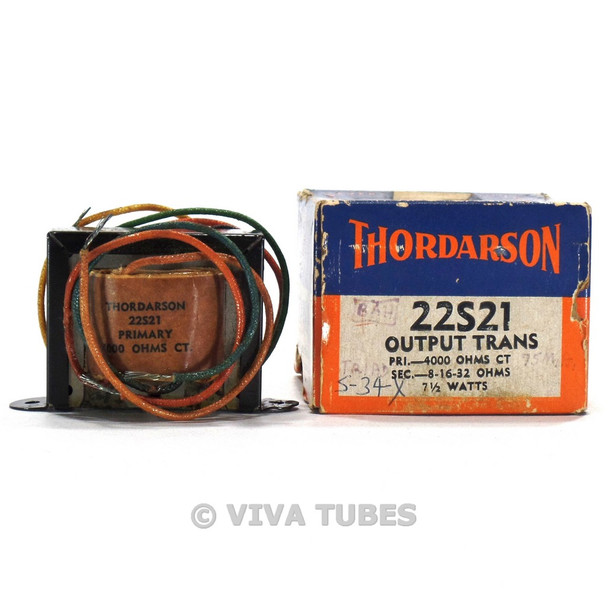 NOS NIB Thordarson 22S21 Tube Amp 7.5 Watts Output Transformer 4000ohmCT