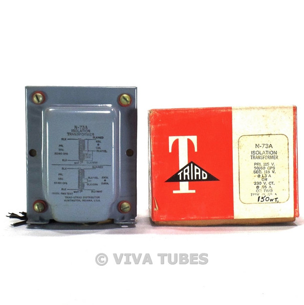 NOS NIB Triad N-73A Isolation Transformer  1.3A/230VCT 0.65A/(2)115V 0.65A