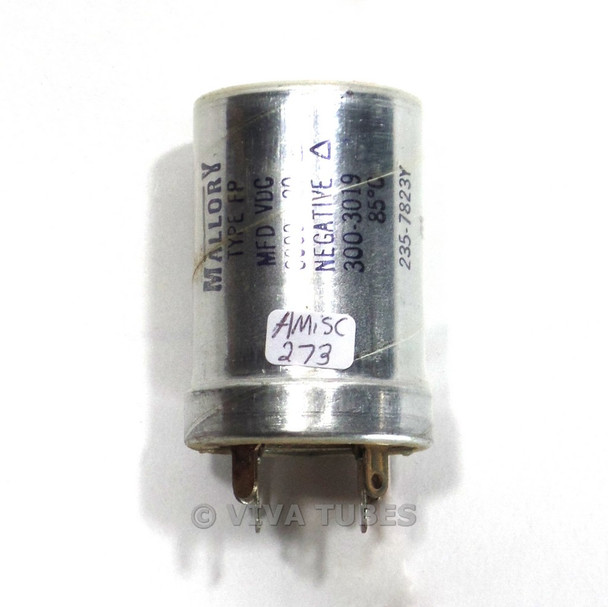 NOS Mallory Type FP 6000MFD 20 VDC Electrolytic Can Capacitor