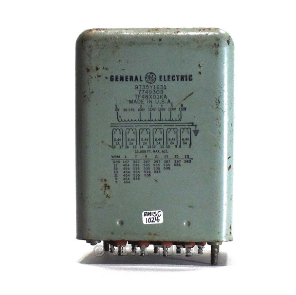 Vintage GE 9T35Y1631 Power Transformer 6.4V 2A 6.4V 2A 6.4V 2A 6.4V 5A 6.4V 2A