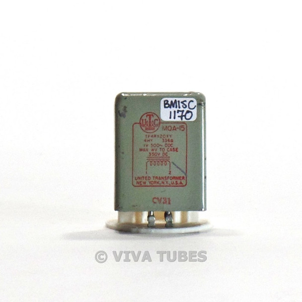 Vintage UTC MQA-15 Toroidal Inductor Transformer 4H 336ohm 1V 500CPS 0DC