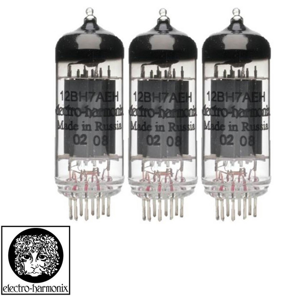 Brand New Gain Matched Trio (3) Electro-Harmonix 12BH7 Vacuum Tubes