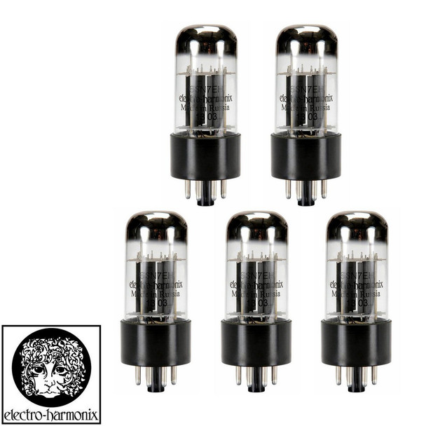 Brand New Matched Quintet (5) Electro-Harmonix 6SN7 Vacuum Tubes